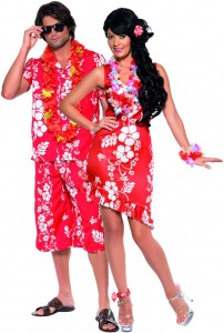 Dress up in the loudest outfits you can find.