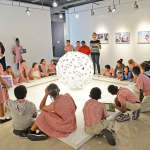 Primary school students tour Carnival exhibition