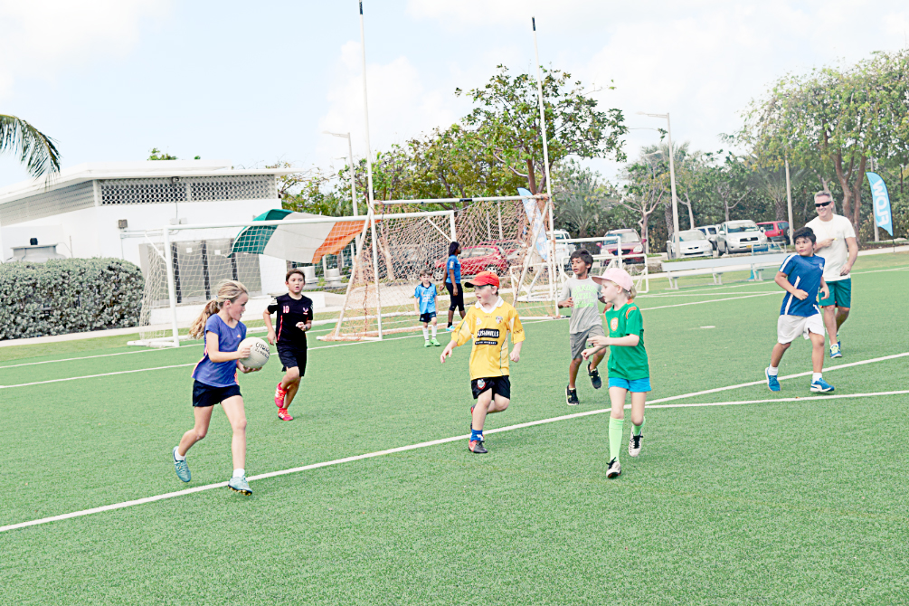 In the kids games, the Cayman Prep youngsters showed great promise, since Gaelic football is part of their physical education curriculum.