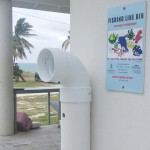 Fishing line bins open on Sister Islands