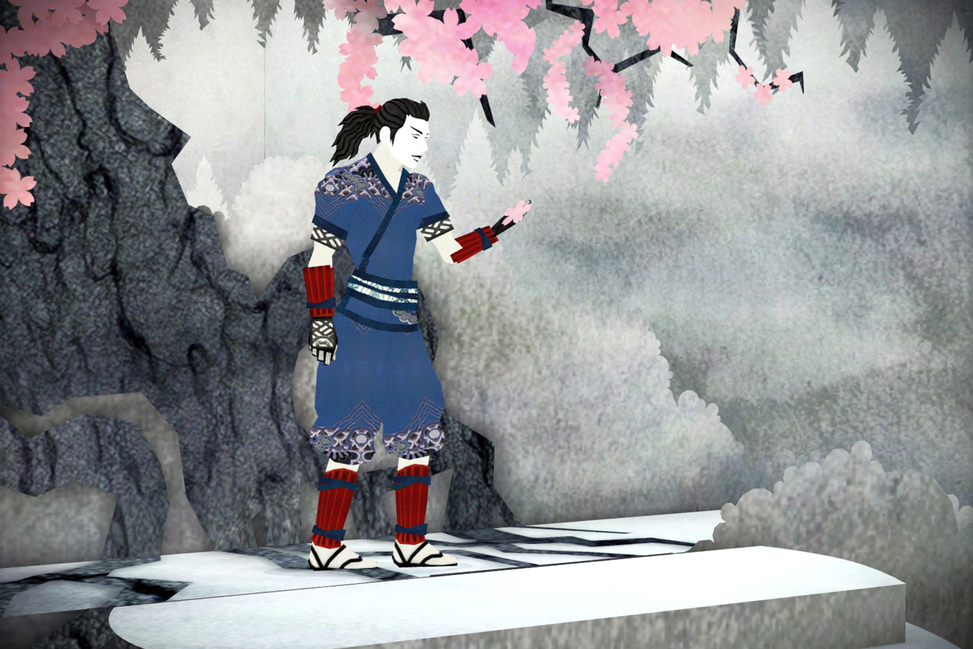Pink flowers feature heavily in the story.