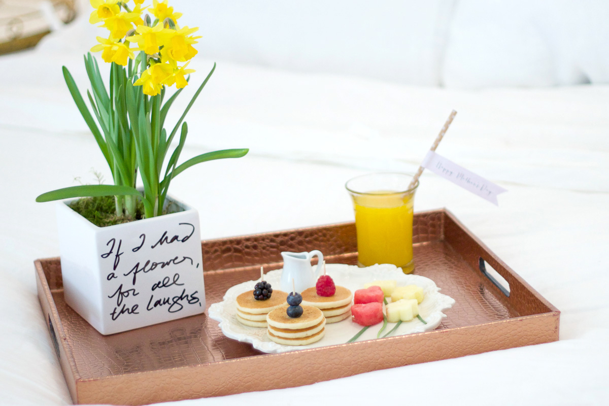 Even if you can't manage brunch, making your mum a nice breakfast will show you care.
