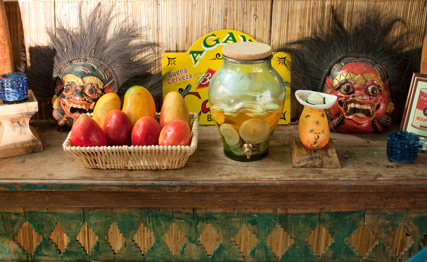 Scary masks won't put you off the food at Agave Grill, trust us.