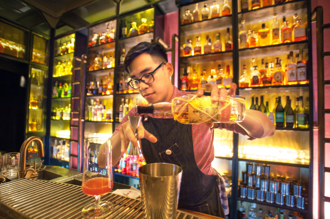 Bartender Brandon works his magic. - Photo: Dylan Benoit