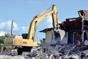 The buildings being demolished have sat vacant for almost nine years. – Photo: Hamish Hamilton