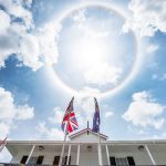 Solar halo visible in George Town