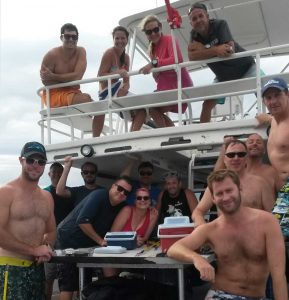 The cullers on their boat.