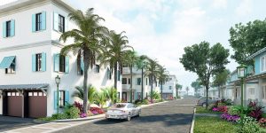 An architect's rendering of the Periwinkle community planned for the Grand Harbour area.
