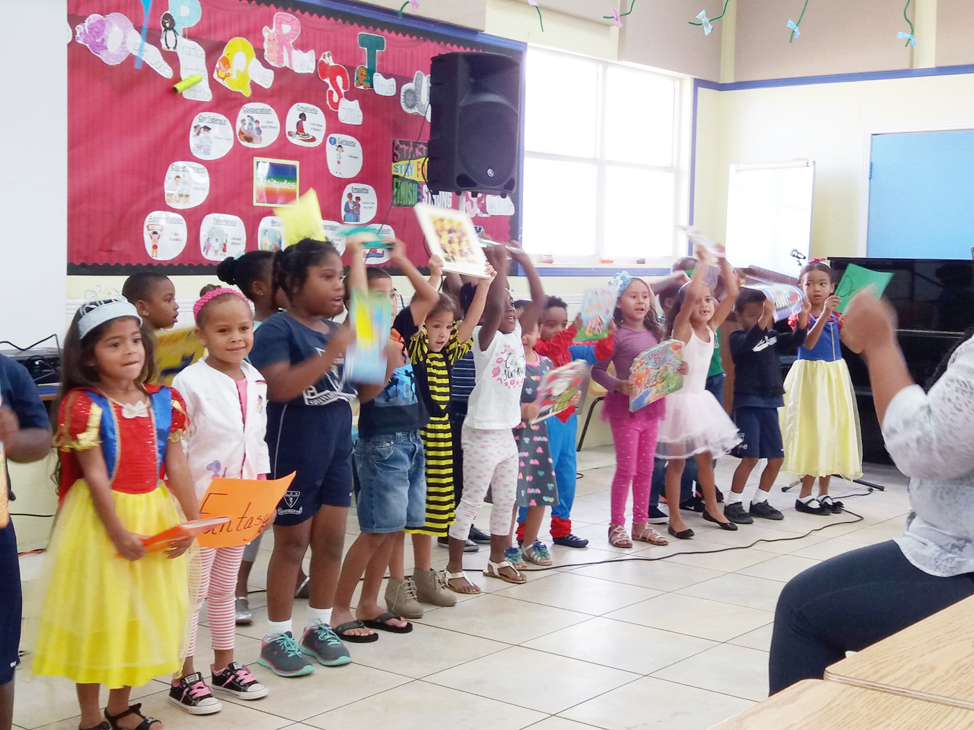 Reception Stewart did a great job performing ‘Gotta Keep Reading.’
