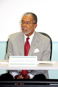 UCCI President Roy Bodden hailed the partnership as the ‘way forward’ for the institution. – PHOTOs: JAMES WHITTAKER