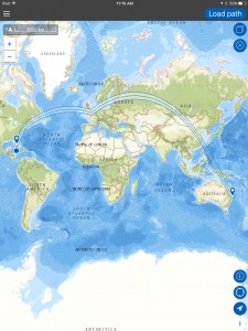 Plot a journey with multiple stops.