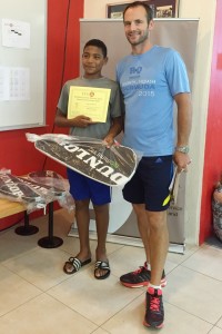 Boys U-15 winner Pierce Terry
