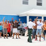 Police use pepper spray on Cuban migrant