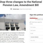 Petition started against pension law changes