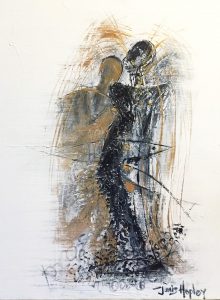 An exhibit of local female artists' works, like this Janis Hopley piece, will be on display at the lunch, and 20 percent of sales will be donated to the Crisis Centre.
