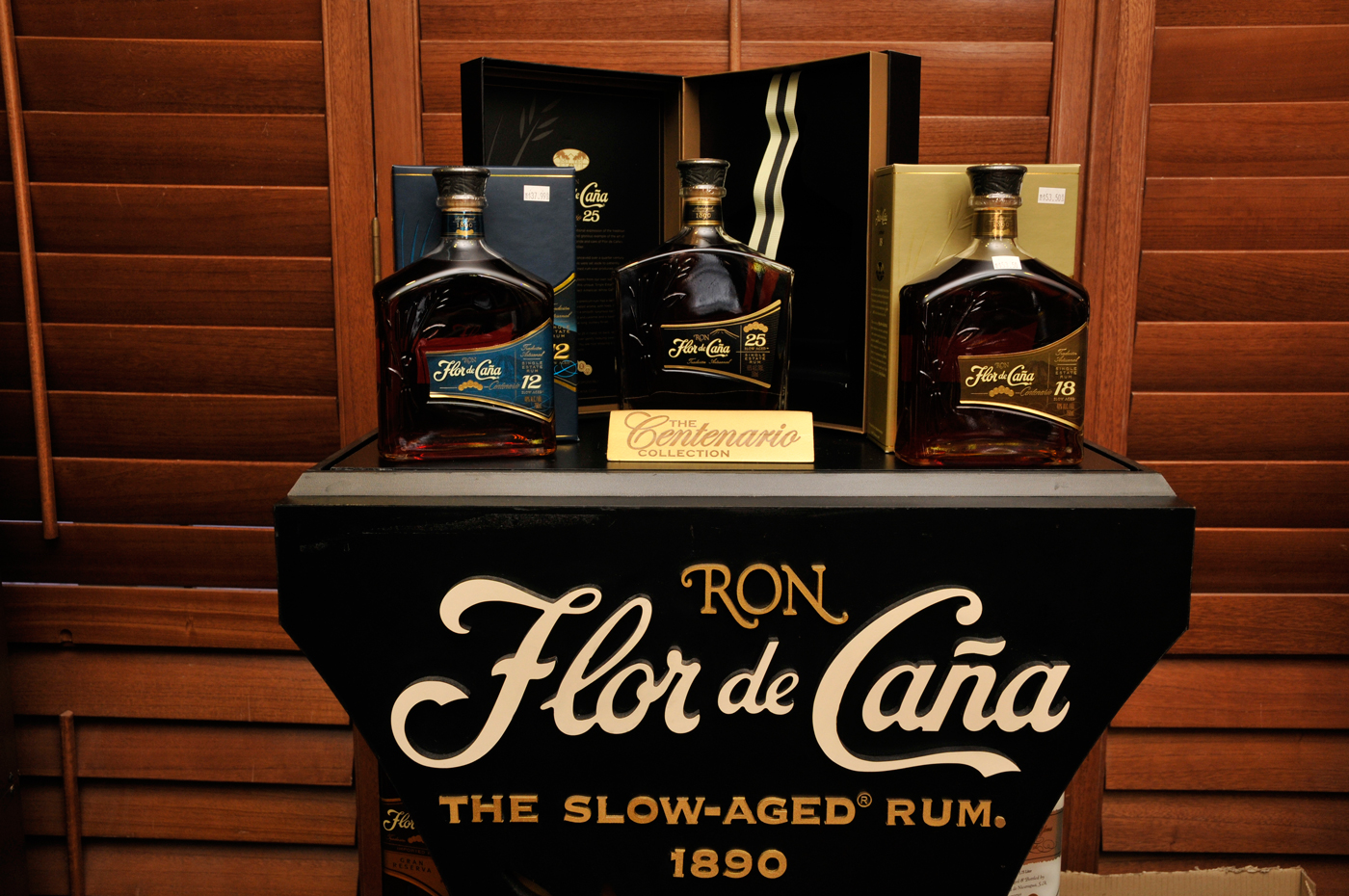 The Flor de Caña Centenario collection of rums.