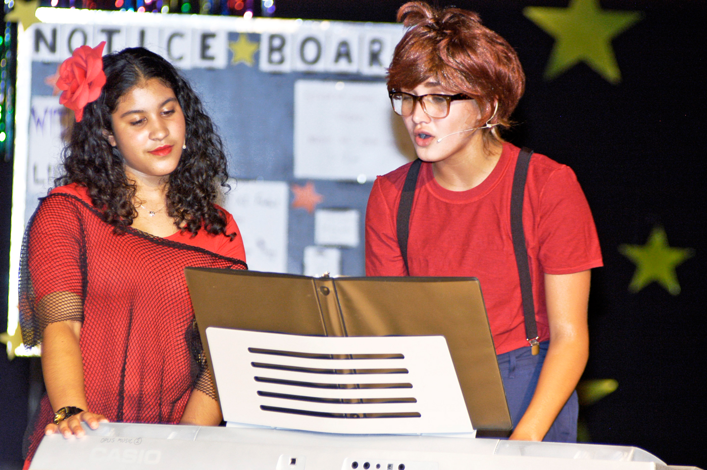 Carmen, played by Hannah Foster, and Schlomo, played by Mikayla Corin – two strong performers.