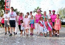 Walkers don tiaras for fundraiser stroll