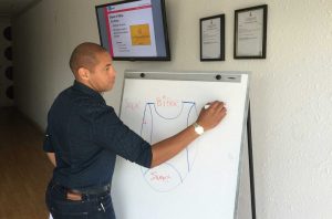 Wine School 3 co-owner and instructor Shalico Christian, teaching one of the wine classes.