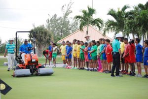 Golf course maintenance sparked a lot of interest from the students.