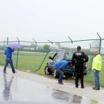 Airport fence smashed in one of 25 weekend accidents