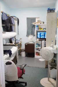A cell in the enhanced wing at Northward Prison is brighter, airier and more spacious than cells in other wings.