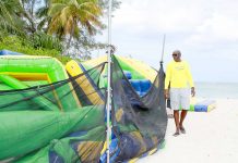Vandals slash ‘floating waterpark’