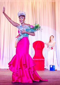 Monyque Brooks, shortly after being crowned Miss Cayman at the pagent at the Lions Centre on Saturday night. - Photo: Taneos Ramsay