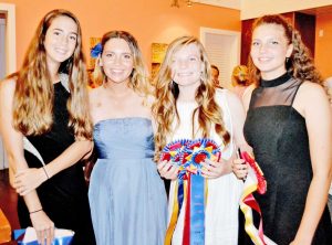 From left, Chloe Fowler, Amara Thomson, Grace Bostock and Eva Hepburn