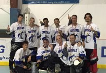 Capitals win third straight roller hockey title