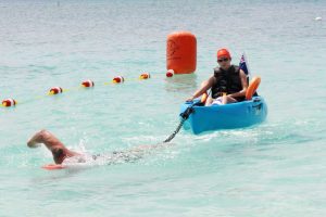 Ruby and Christian power to the finish line.