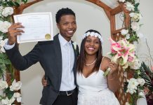 High school sweethearts tie the knot