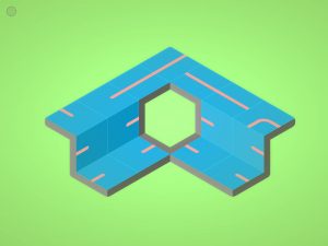 The earlier levels start with lines on the tiles.