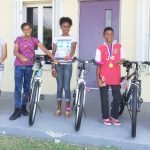 Bike prizes for Sir John A. Cumber students