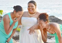A beach wedding for the Campbells