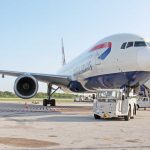 Frontline staff to get boost in supplies British Airways' Boeing 777 aircraft arrives in the Cayman Islands.