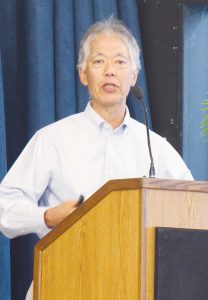George Sugai gave the keynote address at the Education Professionals’ Welcome last week.