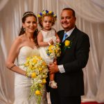 Happy couple weds in West Bay