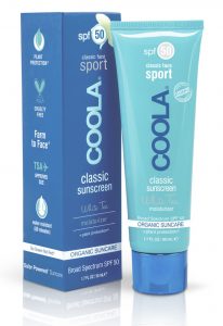 Coola's 'White Tea Moisturizer' with SPF 50 is a skincare must.