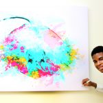 Bodden Town teen’s artwork on display in Camana Bay