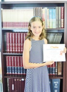 Harper Barrowman, who read 83 books over the summer, enjoyed the Hardy Boys and Nancy Drew mysteries most.