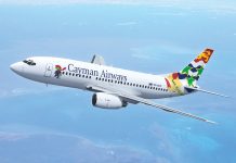 Cayman Airways flight to Kingston turned around Sunday DO NOT USE IN FUTURE. THIS AIRCRAFT IS NO LONGER IN CAL FLEET.