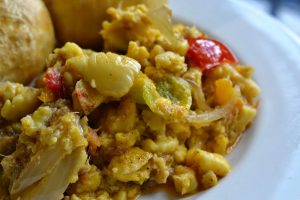 Whatever you do, order the cod fish and ackee - it's delicious.