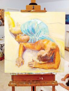 Figure drawing workshops allow participants to practice with live models.