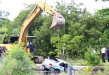 Woman dies as car plunges into canal
