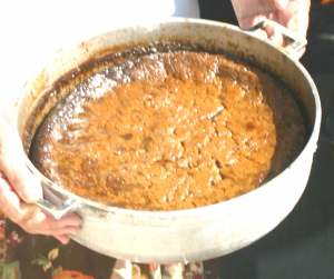 The finished product: A delicious cassava cake.