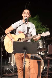 Andre Garcia plays at the telethon Saturday. 