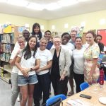 Volunteer team helping out at Sir John A. Cumber
