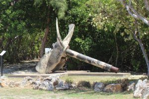 A huge anchor signals one of the trail stops. - Photo: Jewel Levy