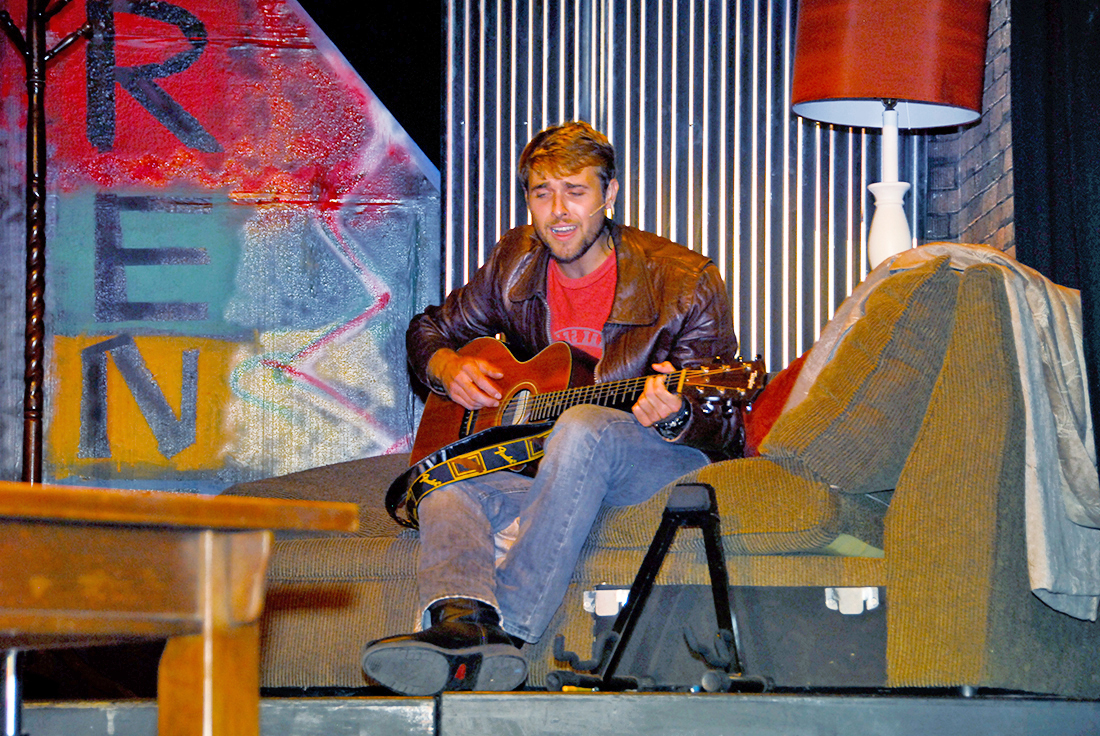 David Verhoeven in the Cayman Drama Society's production of 'RENT!'. - Photo: Sheree Ebanks